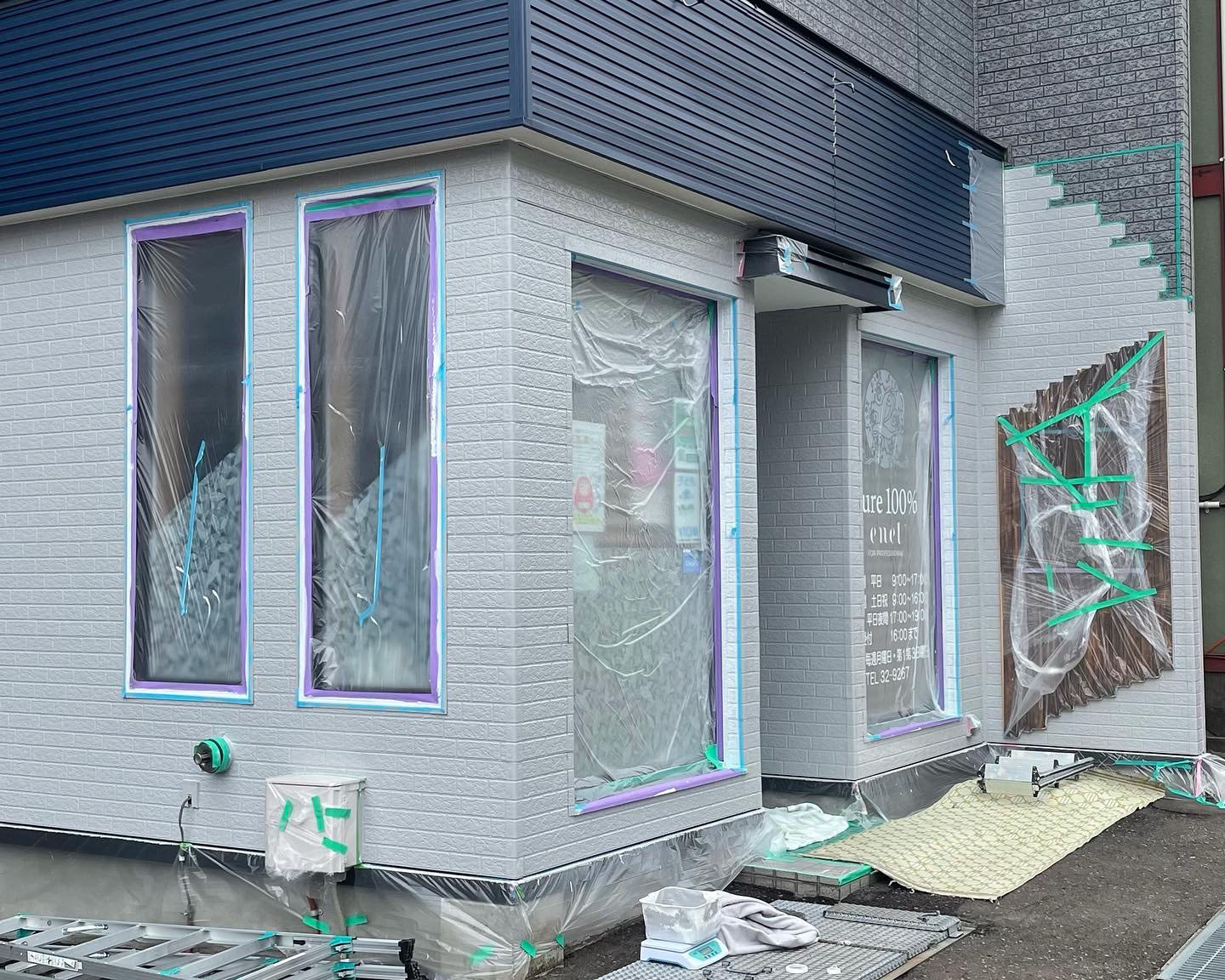 小樽市 緑町美容室外壁塗装工事 写真02