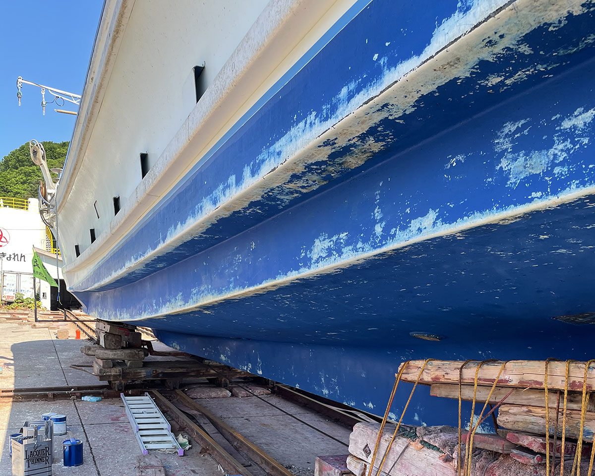 小樽市 某船底塗装 写真02